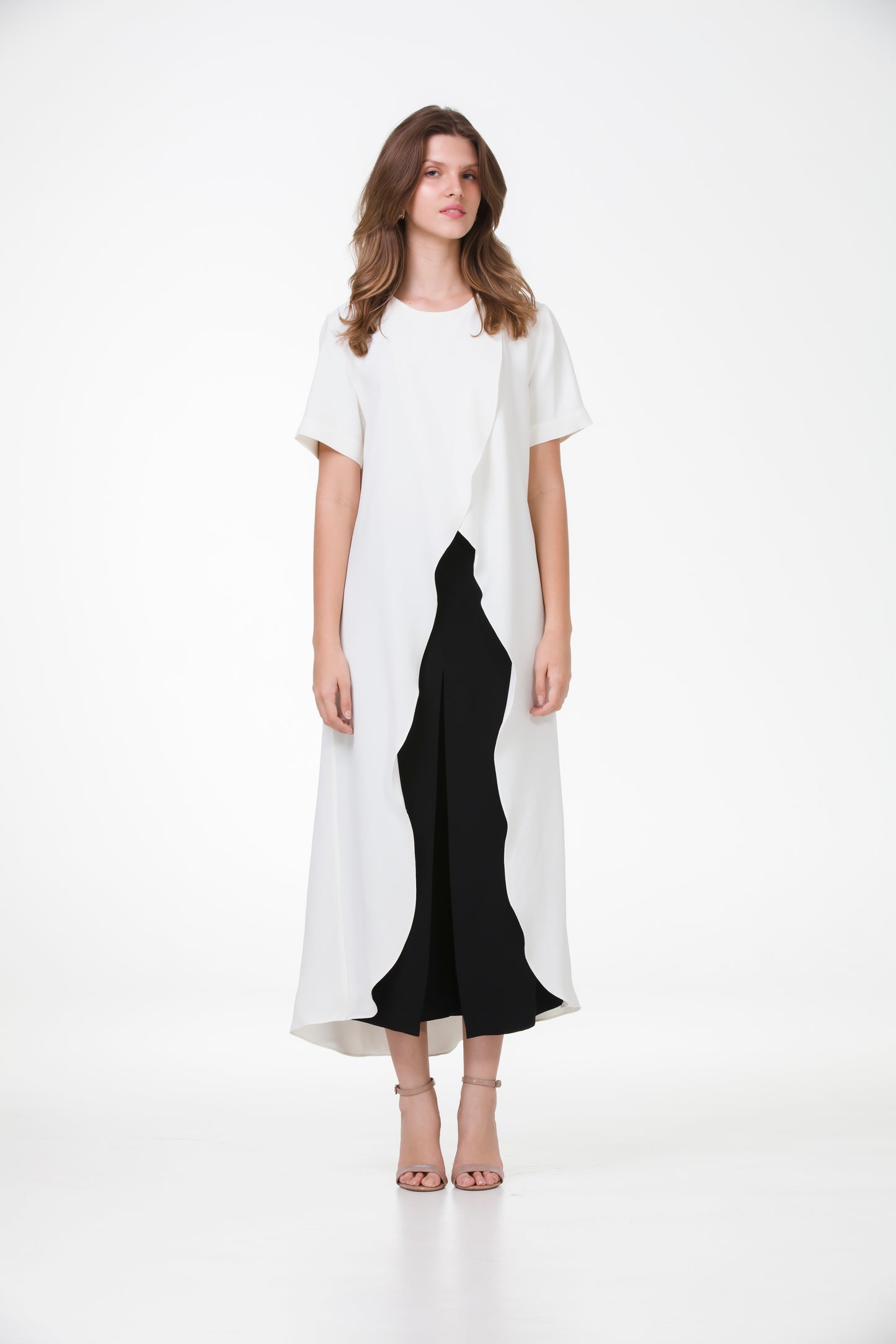 Túnica Tulipa em Crepe Patou – Off-White