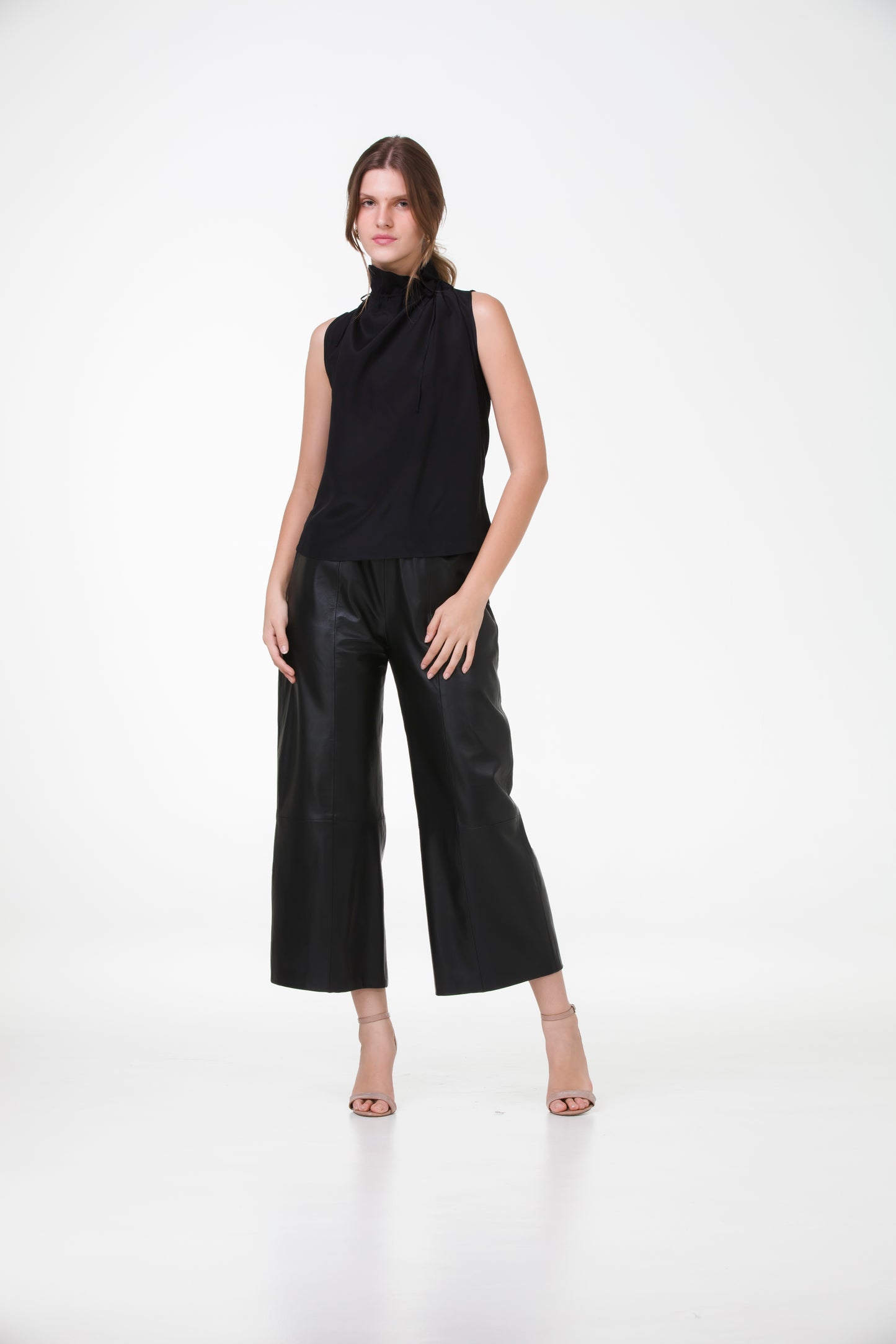 Blusa Lady em Crepe de Seda – Preto