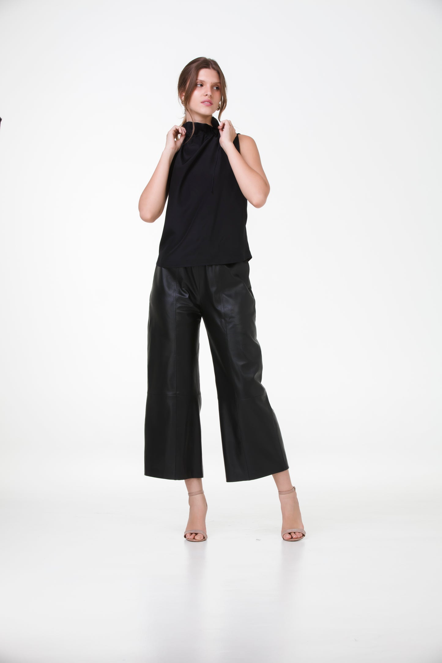 Blusa Lady em Crepe de Seda – Preto