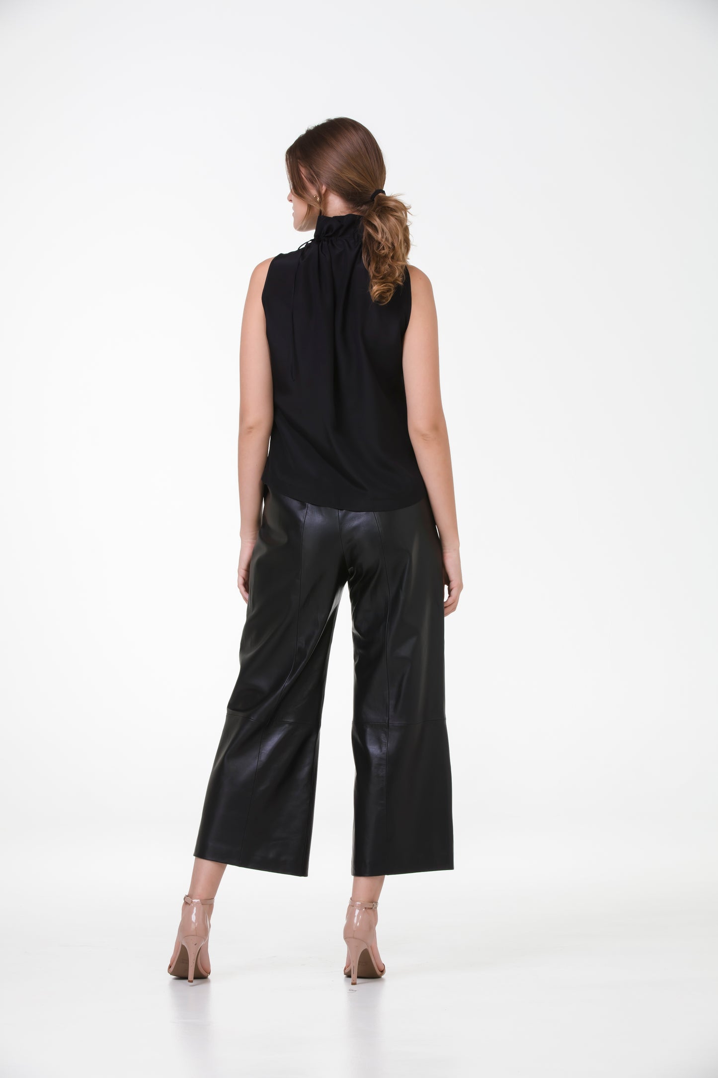 Blusa Lady em Crepe de Seda – Preto