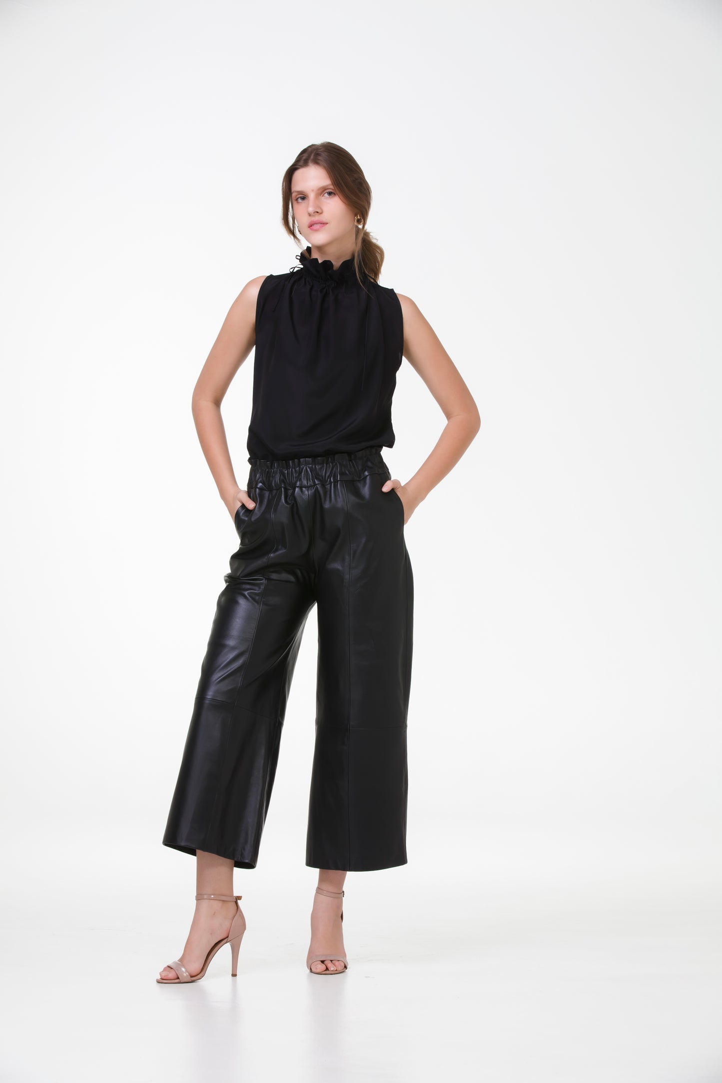 Blusa Lady em Crepe de Seda – Preto