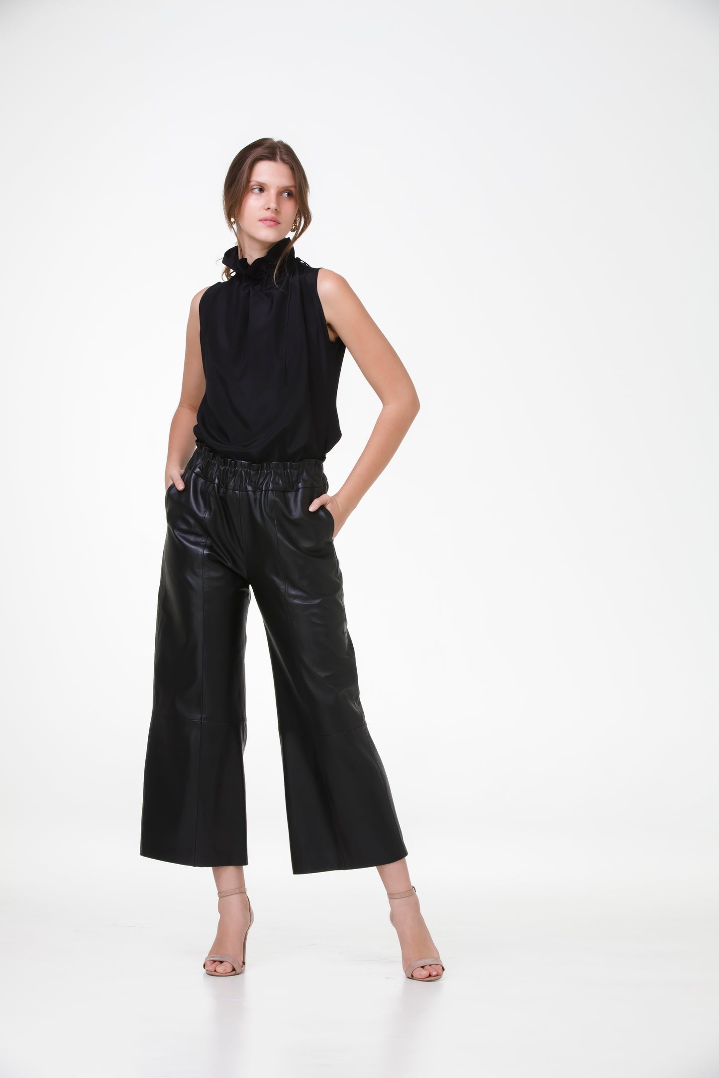 Blusa Lady em Crepe de Seda – Preto