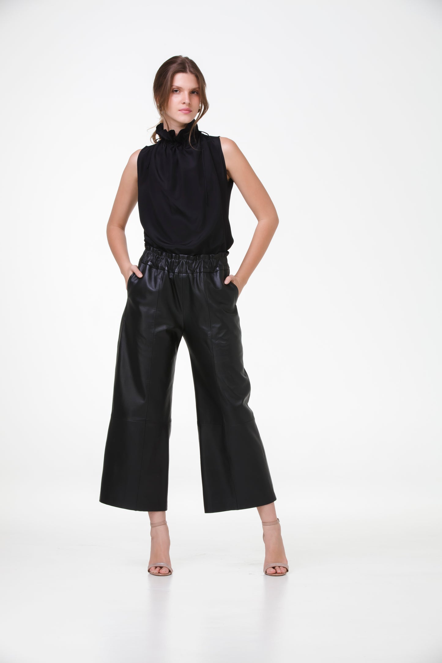 Blusa Lady em Crepe de Seda – Preto