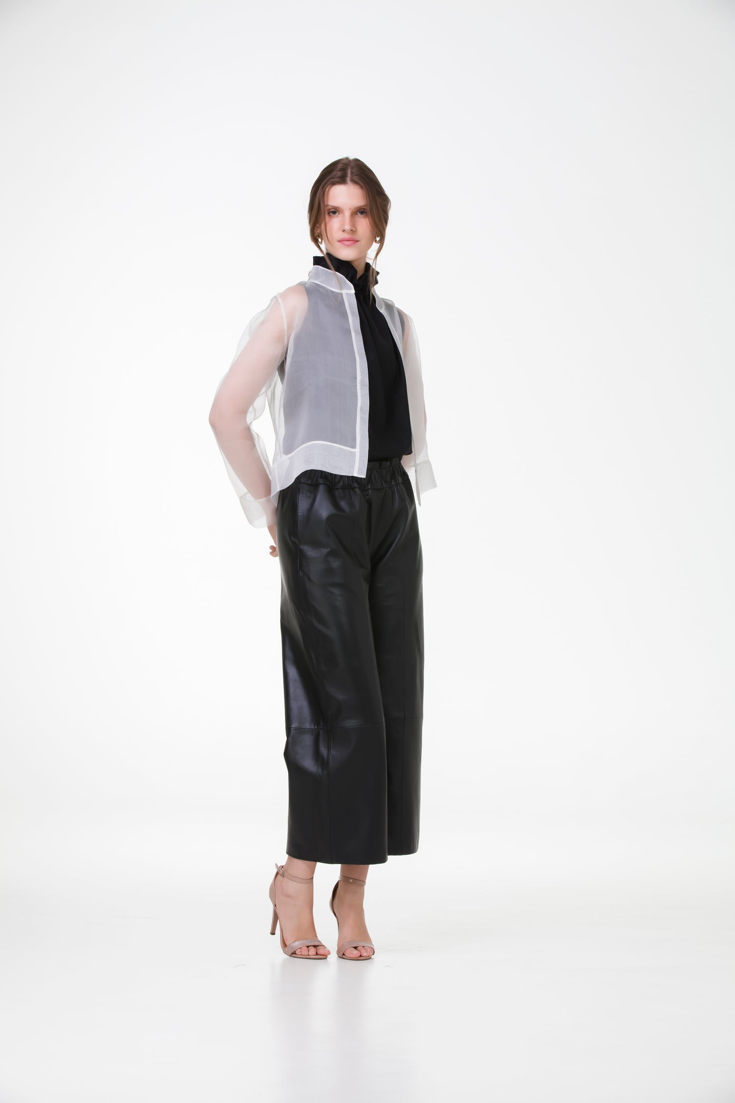 Bomber em Organza de Seda – Off-White