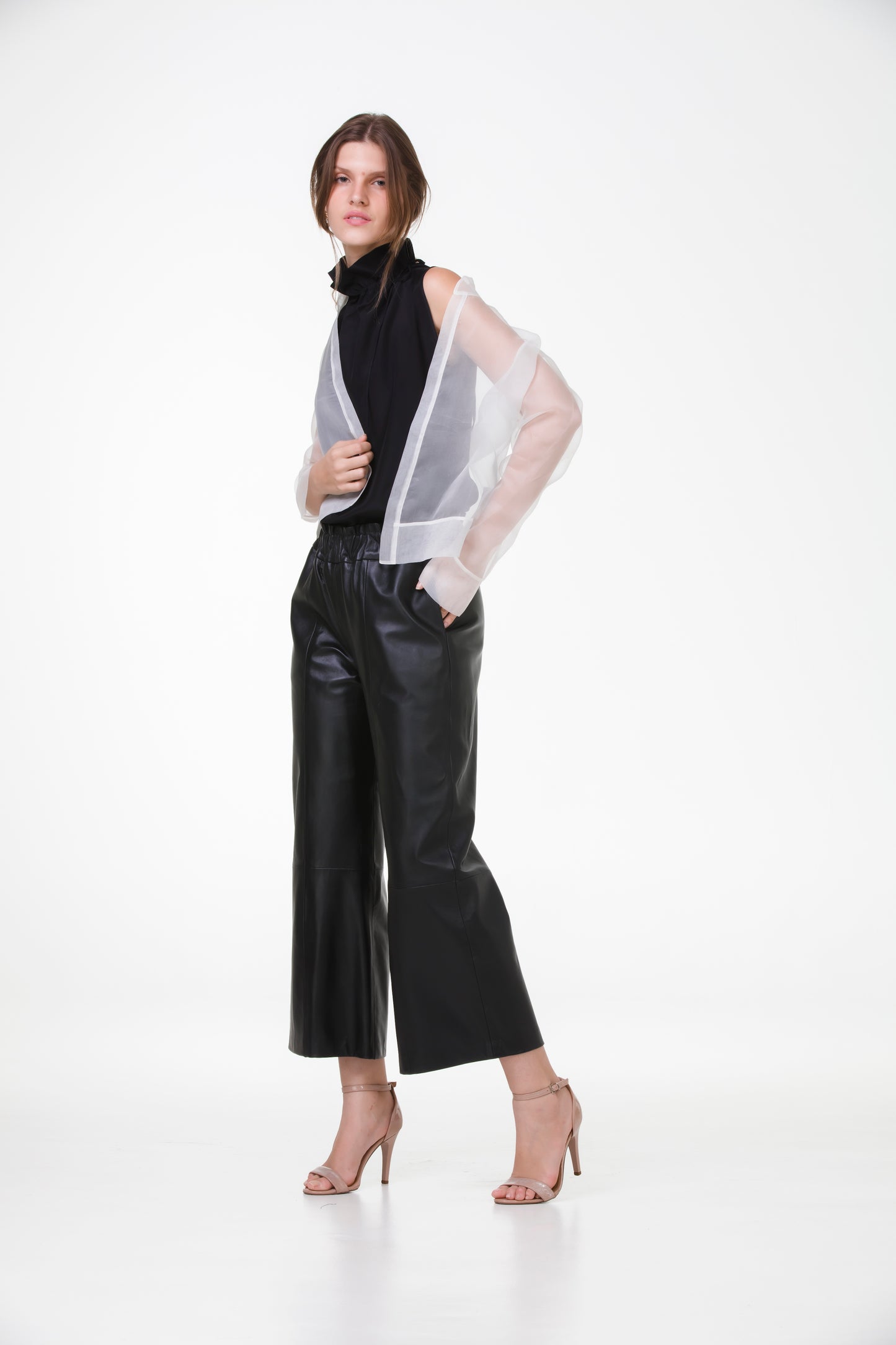 Bomber em Organza de Seda – Off-White