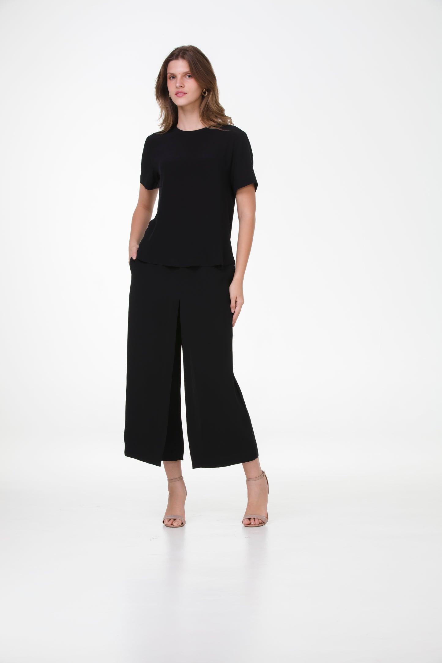 Blusa Essencial em Crepe de Seda – Preto