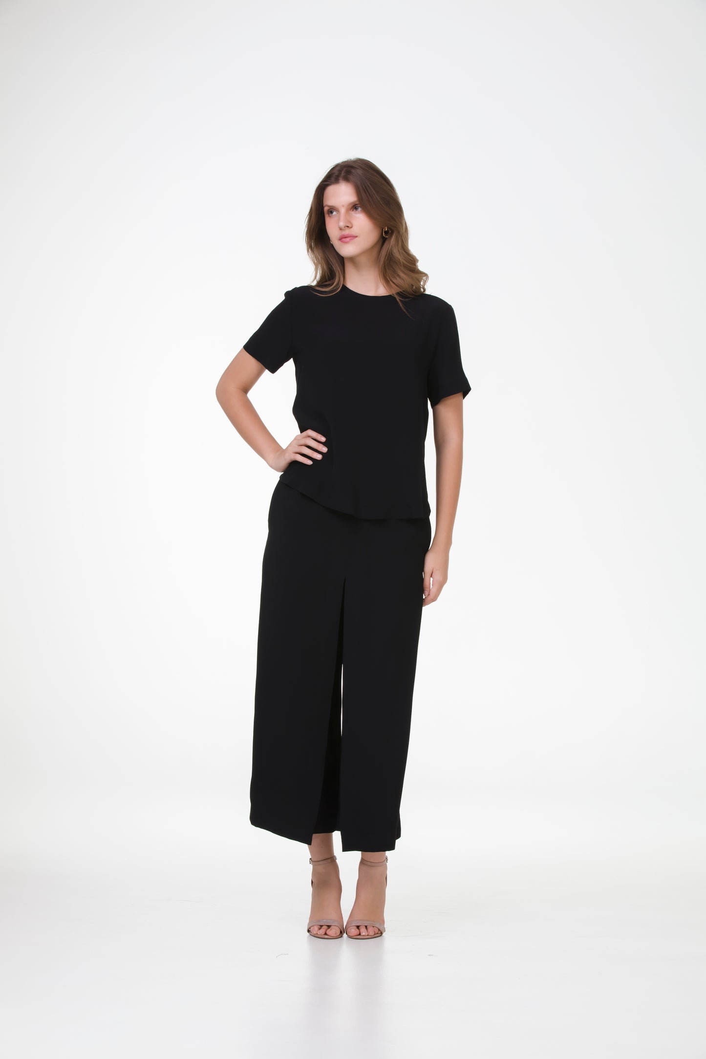 Blusa Essencial em Crepe de Seda – Preto