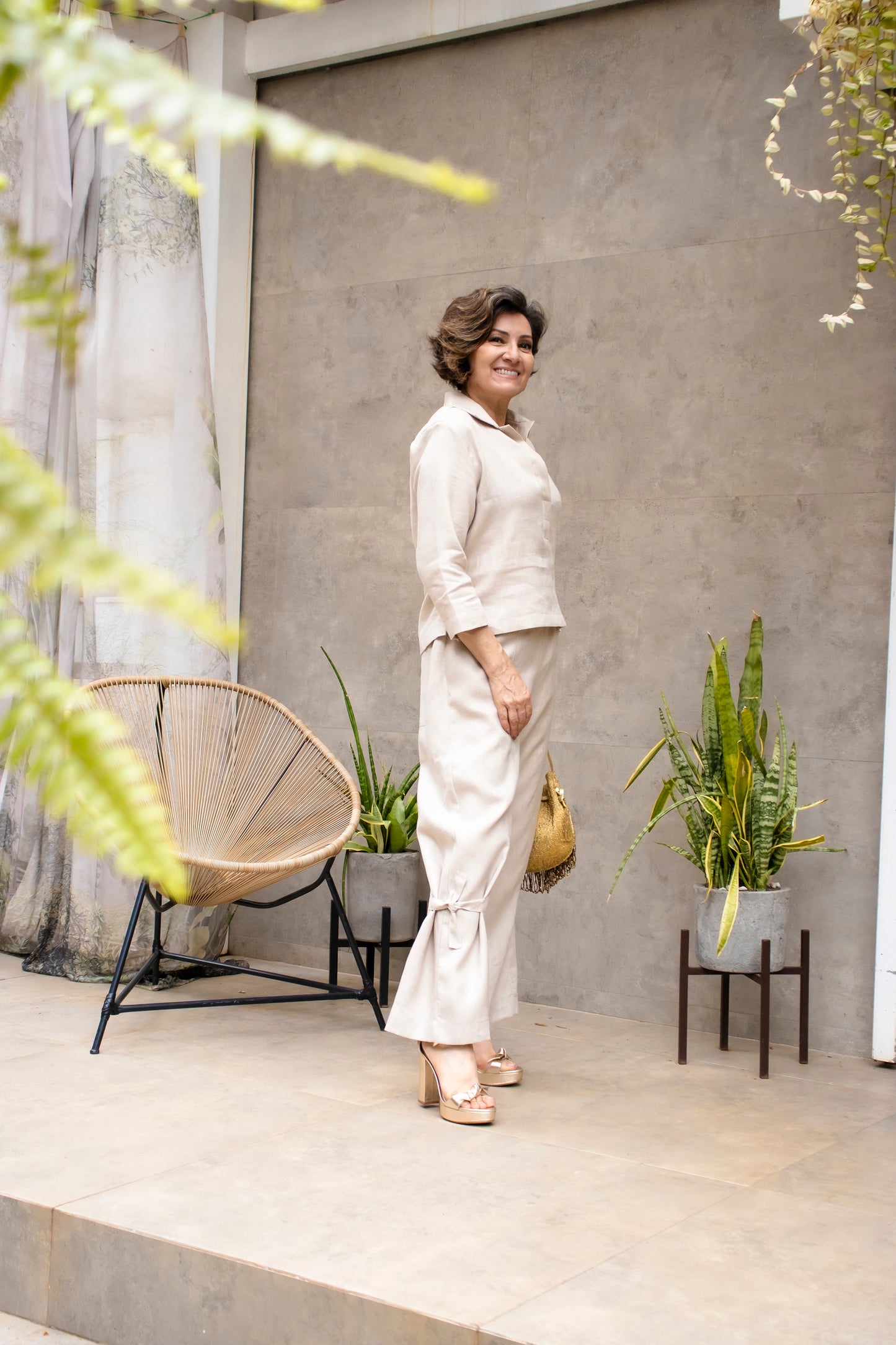 Calça Berna - Linho Natural