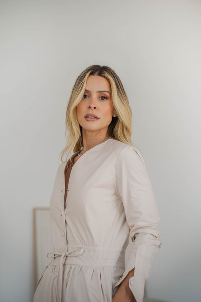 Macacão Cora - Nude Areia
